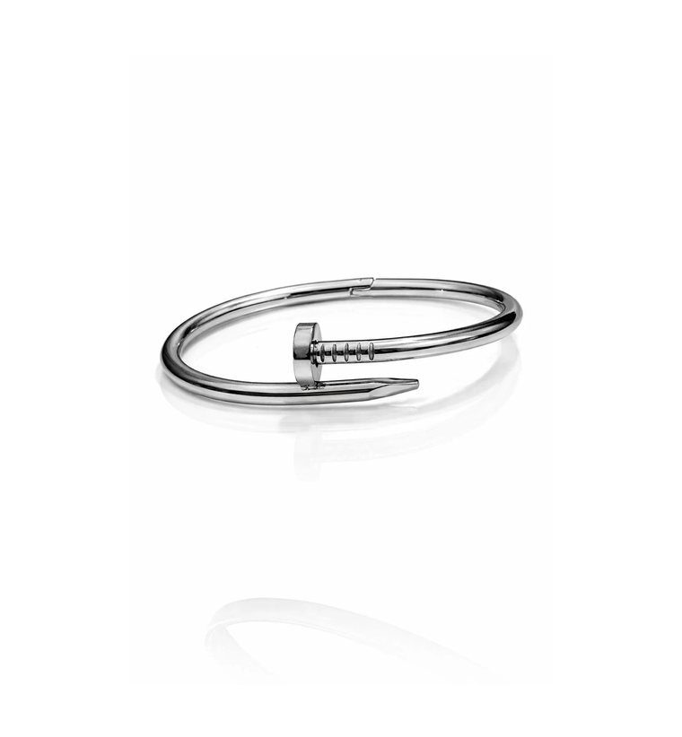 Clou Bangle — silver-tone hinged nail bangle