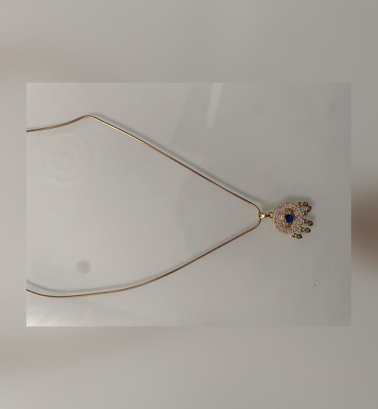 Fleurette Pendant — gold plated necklace with small crystal flower